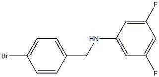 N-[(4-bromophenyl)methyl]-3,5-difluoroaniline Struktur