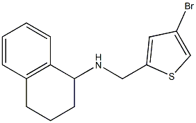 N-[(4-bromothiophen-2-yl)methyl]-1,2,3,4-tetrahydronaphthalen-1-amine Struktur