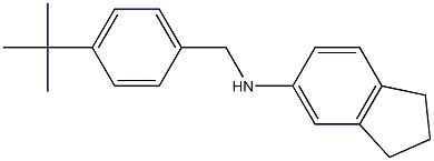 N-[(4-tert-butylphenyl)methyl]-2,3-dihydro-1H-inden-5-amine Struktur