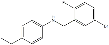 N-[(5-bromo-2-fluorophenyl)methyl]-4-ethylaniline Struktur