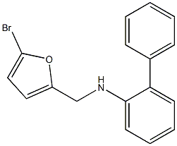 N-[(5-bromofuran-2-yl)methyl]-2-phenylaniline Struktur