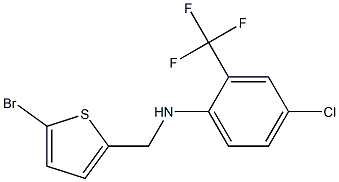 N-[(5-bromothiophen-2-yl)methyl]-4-chloro-2-(trifluoromethyl)aniline Struktur