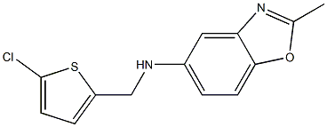 N-[(5-chlorothiophen-2-yl)methyl]-2-methyl-1,3-benzoxazol-5-amine Struktur