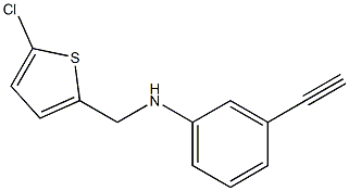 N-[(5-chlorothiophen-2-yl)methyl]-3-ethynylaniline Struktur