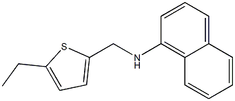 N-[(5-ethylthiophen-2-yl)methyl]naphthalen-1-amine Struktur