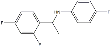 N-[1-(2,4-difluorophenyl)ethyl]-4-fluoroaniline Struktur