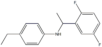 N-[1-(2,5-difluorophenyl)ethyl]-4-ethylaniline Struktur