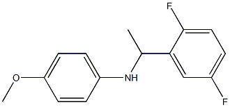 N-[1-(2,5-difluorophenyl)ethyl]-4-methoxyaniline Struktur