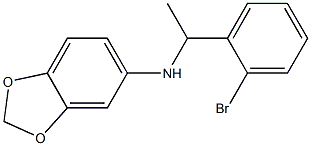 N-[1-(2-bromophenyl)ethyl]-2H-1,3-benzodioxol-5-amine Struktur