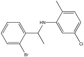 N-[1-(2-bromophenyl)ethyl]-5-chloro-2-methylaniline Struktur