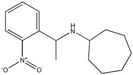 N-[1-(2-nitrophenyl)ethyl]cycloheptanamine Struktur