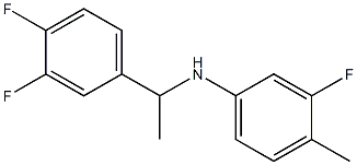 N-[1-(3,4-difluorophenyl)ethyl]-3-fluoro-4-methylaniline Struktur