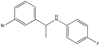 N-[1-(3-bromophenyl)ethyl]-4-fluoroaniline Struktur