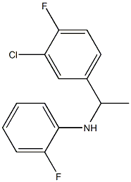 N-[1-(3-chloro-4-fluorophenyl)ethyl]-2-fluoroaniline Struktur