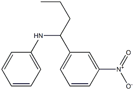 N-[1-(3-nitrophenyl)butyl]aniline Struktur