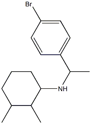 N-[1-(4-bromophenyl)ethyl]-2,3-dimethylcyclohexan-1-amine Struktur