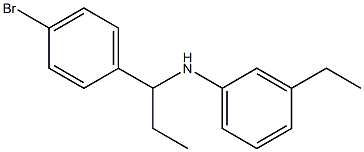 N-[1-(4-bromophenyl)propyl]-3-ethylaniline Struktur