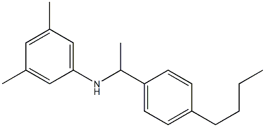 N-[1-(4-butylphenyl)ethyl]-3,5-dimethylaniline Struktur