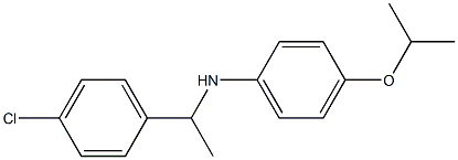 N-[1-(4-chlorophenyl)ethyl]-4-(propan-2-yloxy)aniline Struktur