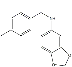 N-[1-(4-methylphenyl)ethyl]-2H-1,3-benzodioxol-5-amine Struktur