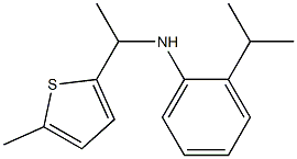 N-[1-(5-methylthiophen-2-yl)ethyl]-2-(propan-2-yl)aniline Struktur