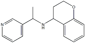 N-[1-(pyridin-3-yl)ethyl]-3,4-dihydro-2H-1-benzopyran-4-amine Struktur