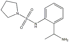 N-[2-(1-aminoethyl)phenyl]pyrrolidine-1-sulfonamide Struktur