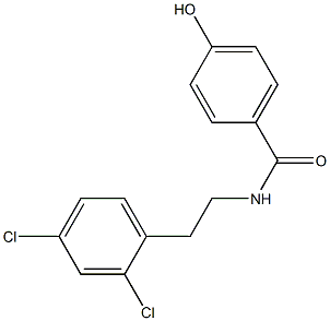 N-[2-(2,4-dichlorophenyl)ethyl]-4-hydroxybenzamide Struktur