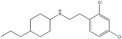 N-[2-(2,4-dichlorophenyl)ethyl]-4-propylcyclohexan-1-amine Struktur