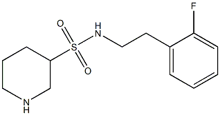 N-[2-(2-fluorophenyl)ethyl]piperidine-3-sulfonamide Struktur