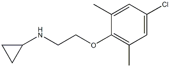 N-[2-(4-chloro-2,6-dimethylphenoxy)ethyl]cyclopropanamine Struktur