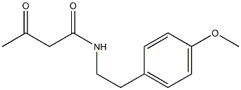 N-[2-(4-methoxyphenyl)ethyl]-3-oxobutanamide Struktur