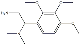 N-[2-amino-1-(2,3,4-trimethoxyphenyl)ethyl]-N,N-dimethylamine Struktur