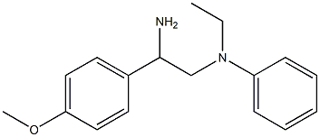 N-[2-amino-2-(4-methoxyphenyl)ethyl]-N-ethyl-N-phenylamine Struktur