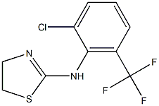 N-[2-chloro-6-(trifluoromethyl)phenyl]-4,5-dihydro-1,3-thiazol-2-amine Struktur