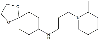 N-[3-(2-methylpiperidin-1-yl)propyl]-1,4-dioxaspiro[4.5]decan-8-amine Struktur