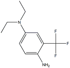 N-[4-amino-3-(trifluoromethyl)phenyl]-N,N-diethylamine Struktur