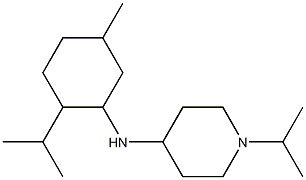 N-[5-methyl-2-(propan-2-yl)cyclohexyl]-1-(propan-2-yl)piperidin-4-amine Struktur