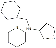 N-{[1-(piperidin-1-yl)cyclohexyl]methyl}thiolan-3-amine Struktur