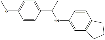 N-{1-[4-(methylsulfanyl)phenyl]ethyl}-2,3-dihydro-1H-inden-5-amine Struktur