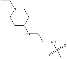 N-{2-[(1-ethylpiperidin-4-yl)amino]ethyl}methanesulfonamide Struktur