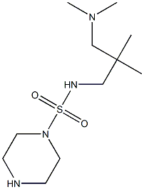 N-{2-[(dimethylamino)methyl]-2-methylpropyl}piperazine-1-sulfonamide Struktur