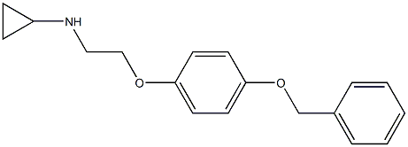 N-{2-[4-(benzyloxy)phenoxy]ethyl}cyclopropanamine Struktur