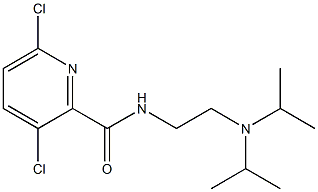 N-{2-[bis(propan-2-yl)amino]ethyl}-3,6-dichloropyridine-2-carboxamide Struktur