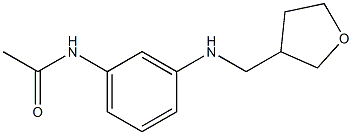 N-{3-[(oxolan-3-ylmethyl)amino]phenyl}acetamide Struktur