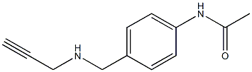 N-{4-[(prop-2-yn-1-ylamino)methyl]phenyl}acetamide Struktur