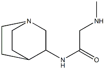 N-1-azabicyclo[2.2.2]oct-3-yl-2-(methylamino)acetamide Struktur