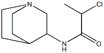 N-1-azabicyclo[2.2.2]oct-3-yl-2-chloropropanamide Struktur