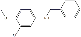 N-benzyl-3-chloro-4-methoxyaniline Struktur