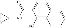 N-cyclopropyl-1-hydroxynaphthalene-2-carboxamide Struktur